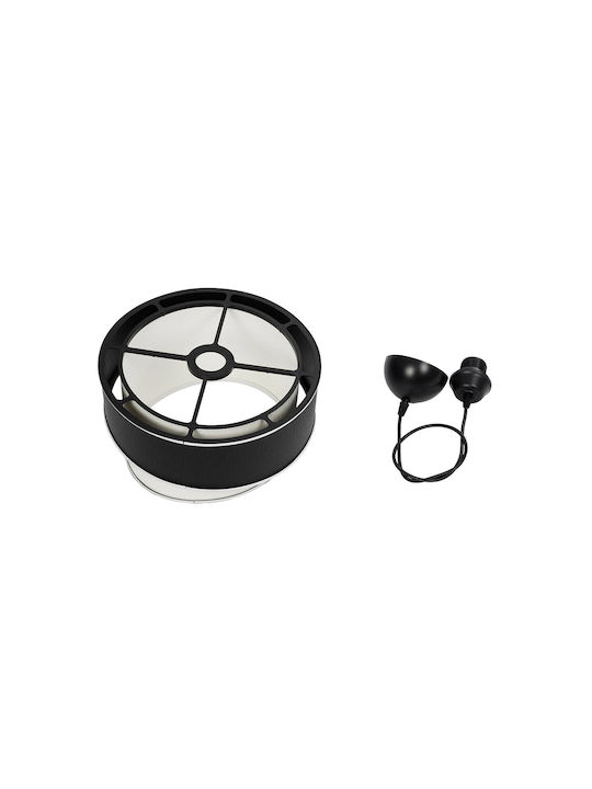 GloboStar Sonia Pendant Ceiling Light White/Black with E27 Socket 30x30x24cm