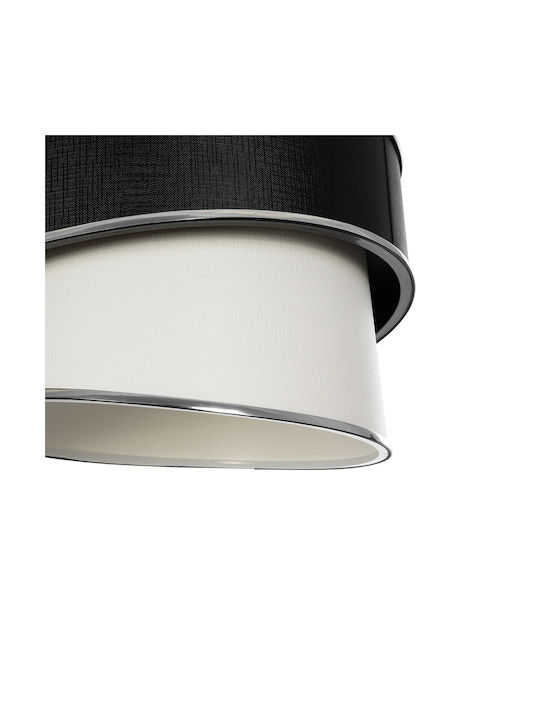 GloboStar Sonia Pendant Ceiling Light White/Black with E27 Socket 30x30x24cm