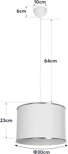GloboStar Electra Висящо Осветително Тяло Бронзов с Цокъл E27 30x30x90см.