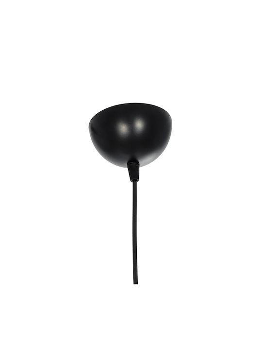 GloboStar Blaze Pendant Light Black with Socket E27 22x22x90cm