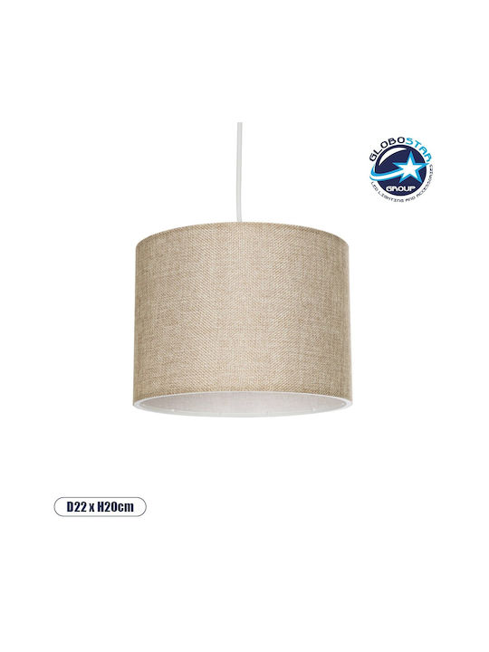 GloboStar Blaze Pendant Light Bronze with Socket E27 22x22x90cm