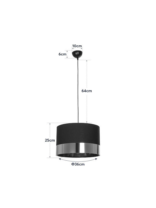 GloboStar Zyklus Pendant Light White with Socket E27 36x36x73cm