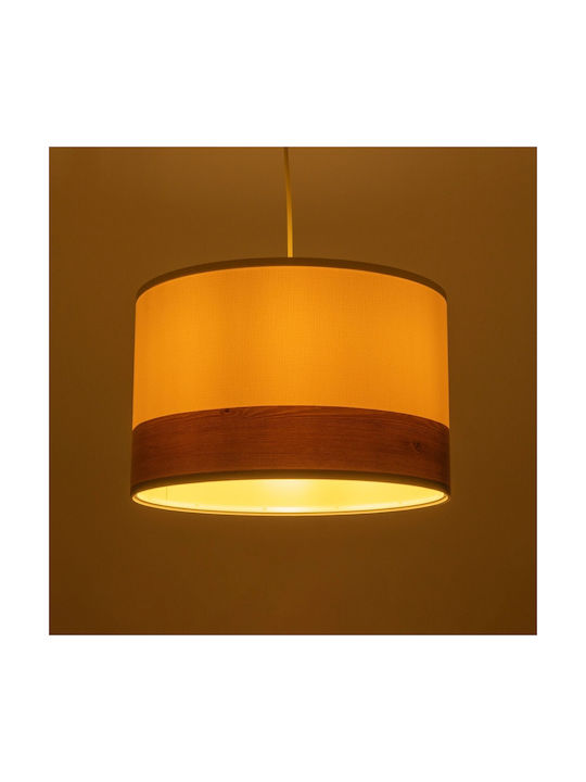 GloboStar Zyklus Pendant Light White with Socket E27 36x36x73cm