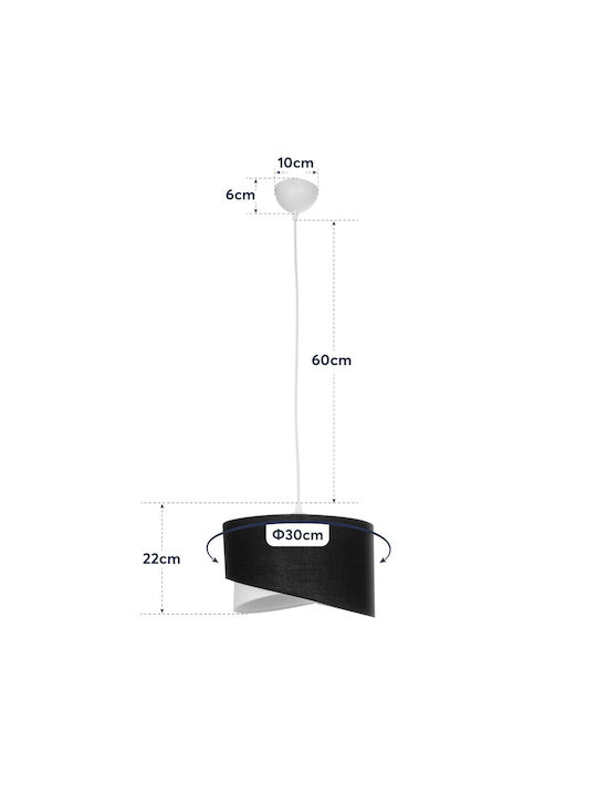 GloboStar Lili Pendant Light Bronze with Socket E27 38x38x95cm