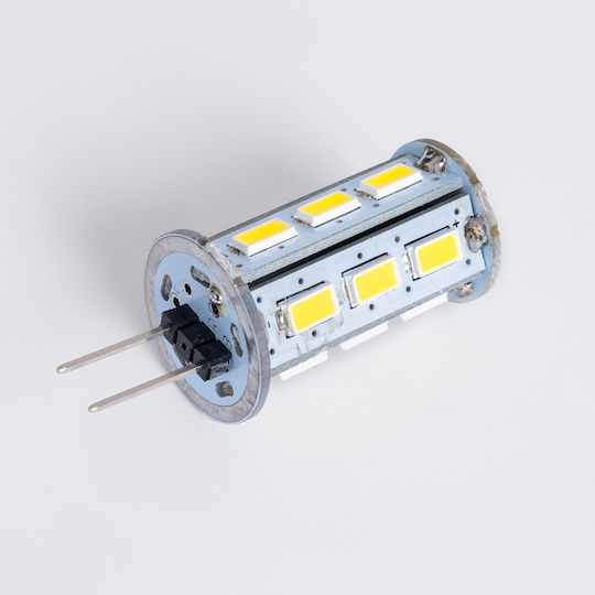 GloboStar LED-Lampe 5W für Fassung G4 Kühles Weiß 600lm Dimmbar
