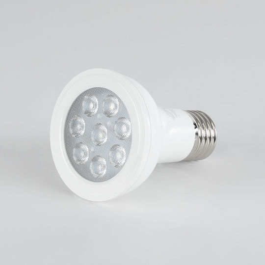 GloboStar LED крушка 8W 85mm за фасунга E27 и форма PAR20 Неутрално бяло 776лм