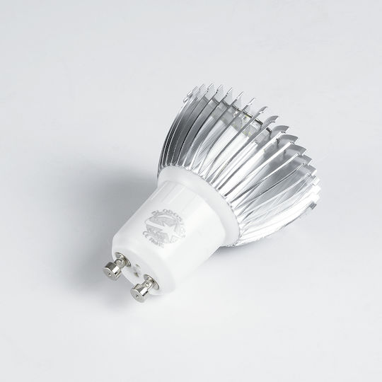 GloboStar LED Glühbirne 3W Für GU10 Fassung Und MR16 Form Lila 250lm Dimmbar
