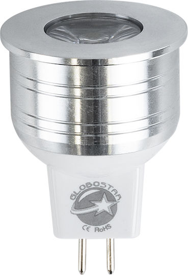 GloboStar Λάμπα LED 4W 39εκ. για Ντουί GU5.3 και Σχήμα MR11 Πράσινο 240lm