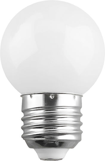 GloboStar Λάμπα LED 2W 70mm για Ντουί E27 και Σχήμα G45 Ψυχρό Λευκό 130lm Dimmable