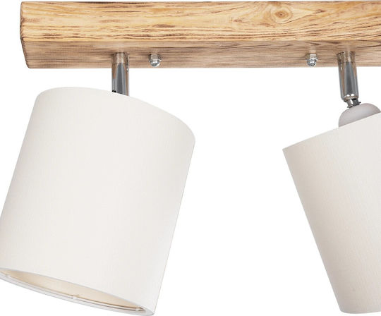 GloboStar Double Spot with Socket E27 in White Color