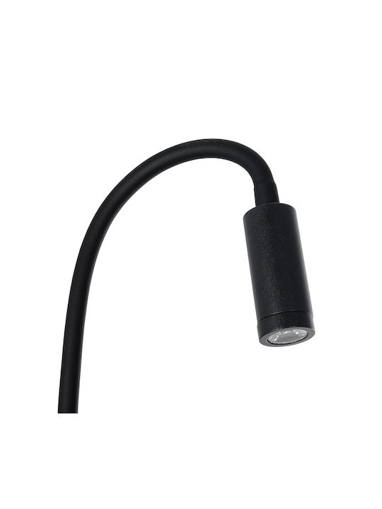GloboStar Single LED Warm White Spot in Black Color