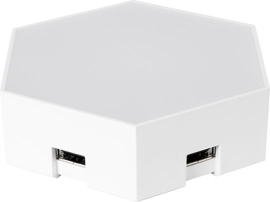 GloboStar Διακοσμητικό Φωτιστικό LED RGB Hexagon 10.5x10εκ.