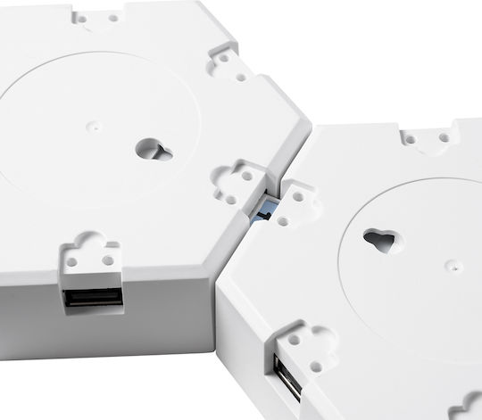 GloboStar Διακοσμητικό Φωτιστικό LED RGB Hexagon 10.5x10εκ.