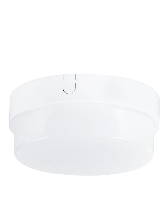 GloboStar Revano Επιτοίχια Εξωτερική Πλαφονιέρα LED IP54 12W με Θερμό Λευκό Φως