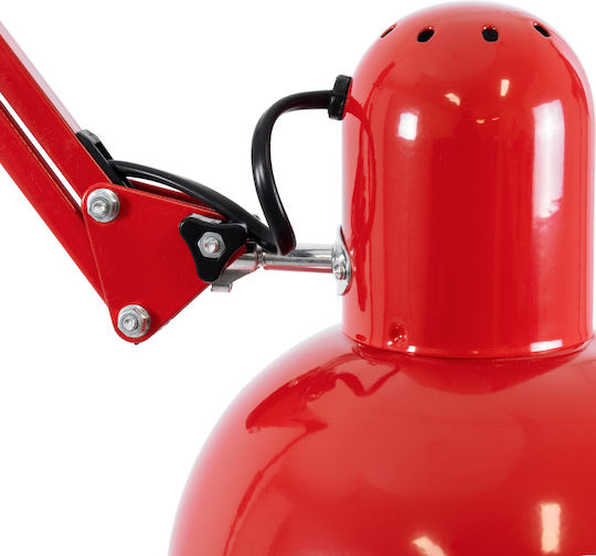 GloboStar Audrey Vintage Lampa de podea Î190xL27.5cm. cu Soclu pentru Bec E27 Roșu