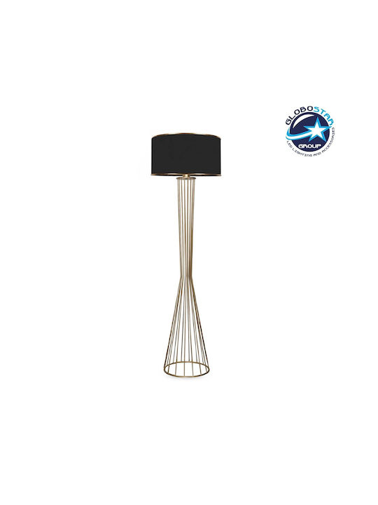 GloboStar Nova Floor Lamp H155xW38cm. with Socket for Bulb E27 Gold