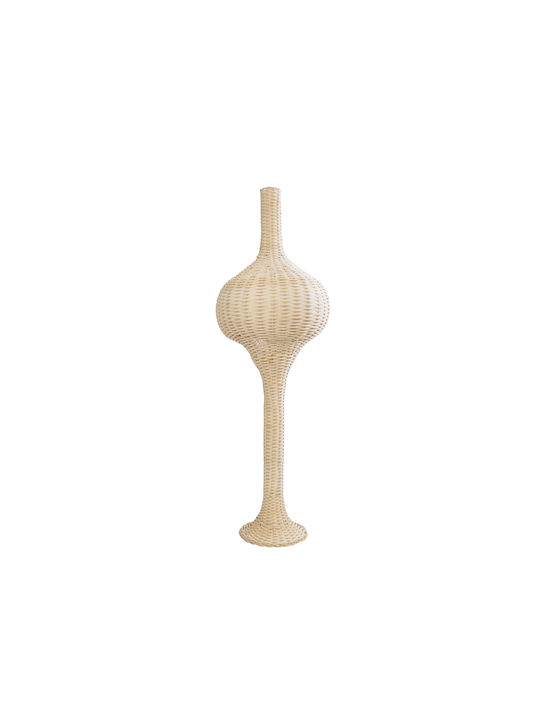 GloboStar Aladdin Stehleuchte H120xB40cm. mit Fassung für Lampe E27 Beige