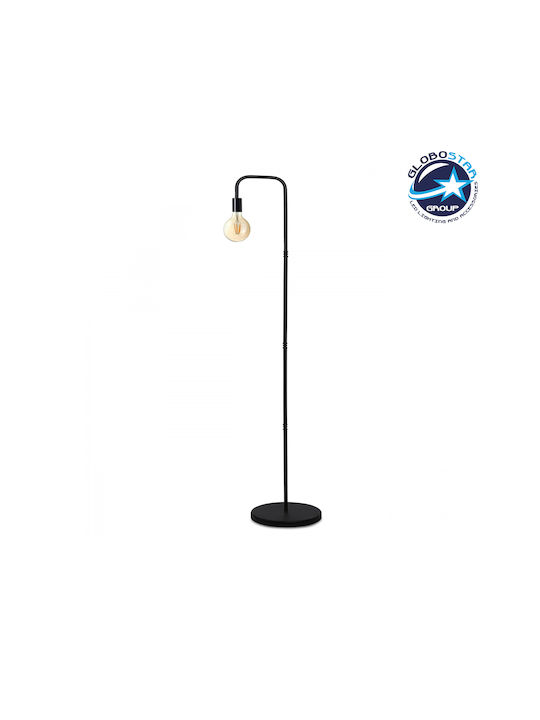 GloboStar Floor Lamp H151xW25cm. with Socket for Bulb E27 Black
