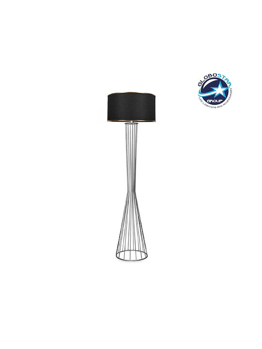 GloboStar Nova Φωτιστικό Δαπέδου Υ155xΜ38εκ. με Ντουί για Λαμπτήρα E27 Ασημί
