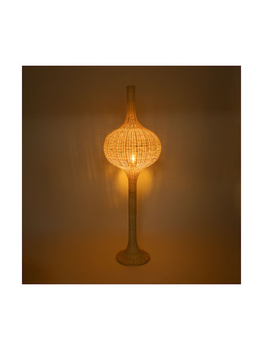 GloboStar Aladdin Stehleuchte H150xB50cm. mit Fassung für Lampe E27 Beige