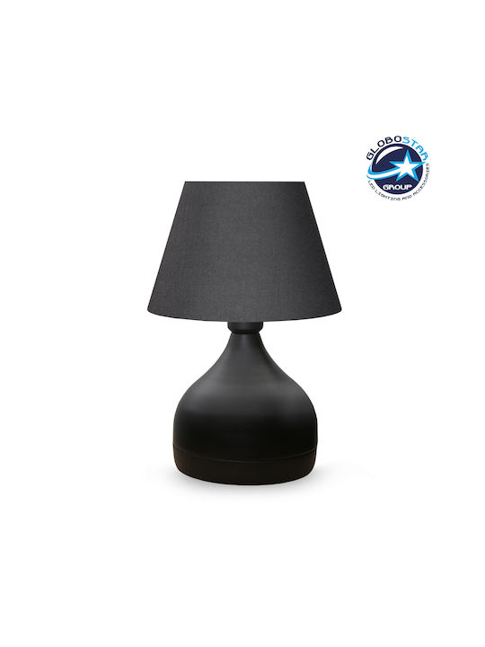 GloboStar Mickey Metal Table Lamp for Socket E27 with Black Shade and Base