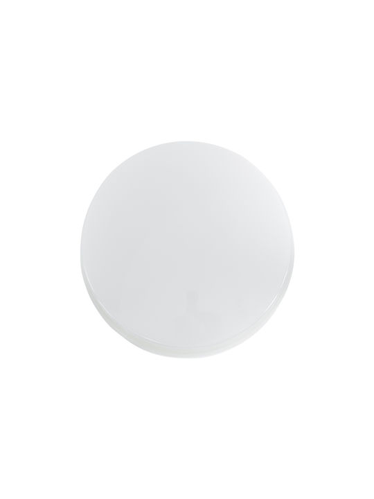 GloboStar Revano Ceiling Mount Light Bathroom 17cm White with Integrated LED