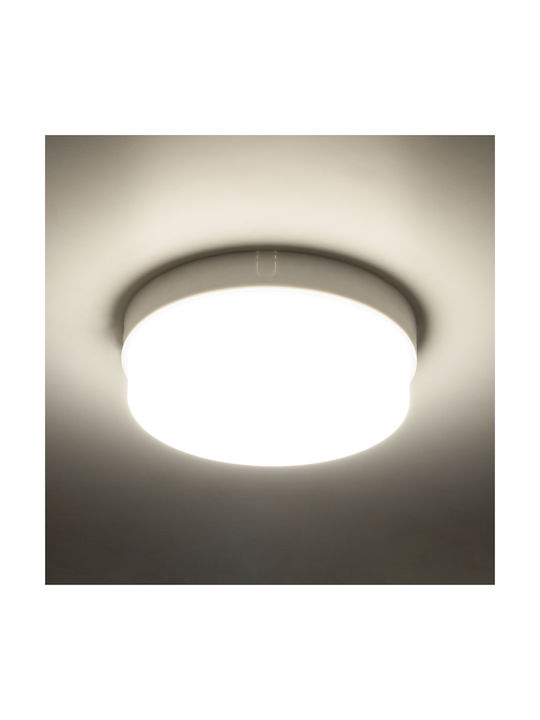 GloboStar Revano Deckenleuchte Badezimmer 17cm Weiß mit Integrierter LED