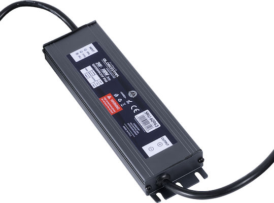 GloboStar Einstellbar Dimmbar LED-Netzteil Wasserdicht IP68 Leistung 100W mit Ausgangsspannung 24V