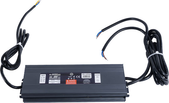 GloboStar Einstellbares Dimmbares LED-Netzteil Wasserdicht IP68 Leistung 300W mit Ausgangsspannung 24V