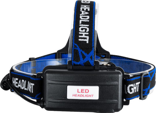 GloboStar Rechargeable Headlamp LED IP44 with Maximum Brightness 1800lm XML2-T6 100pcs Black