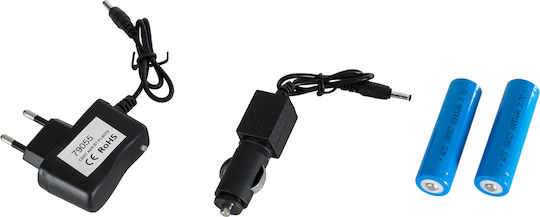 GloboStar Rechargeable Headlamp LED IP44 with Maximum Brightness 1800lm XML2-T6 100pcs Black