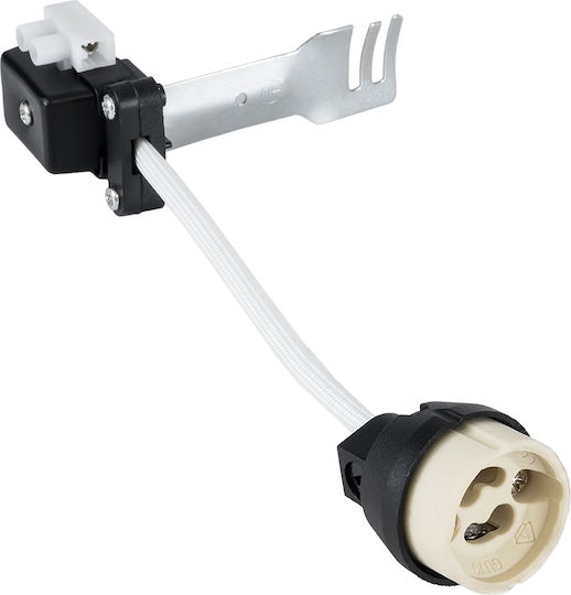 GloboStar Socket Extension for Socket GU10 in White color Set 1pcs 78950