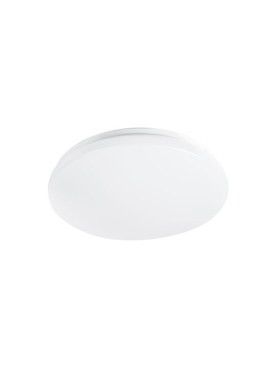 GloboStar Outdoor Ceiling Flush Mount with Integrated LED in White Color 61005
