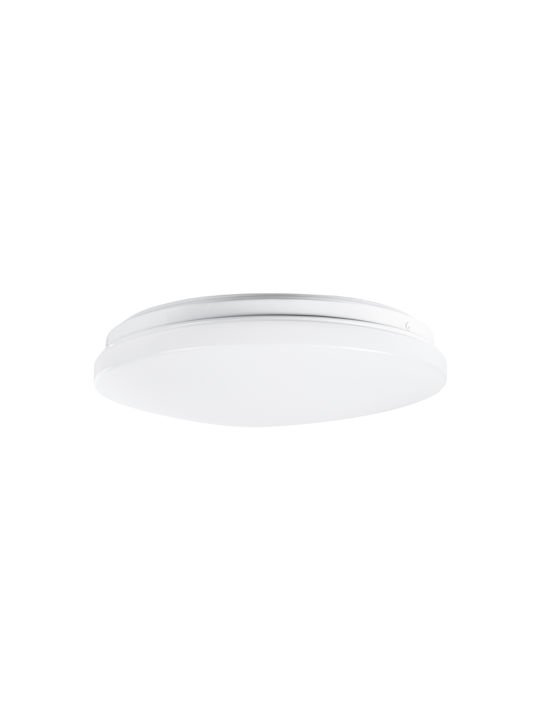 GloboStar Outdoor Ceiling Flush Mount with Integrated LED in White Color 61005