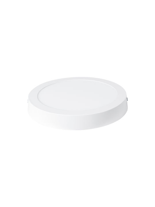 GloboStar Rund Draußen LED Panel 20W mit Warmes Weiß Licht 2700K