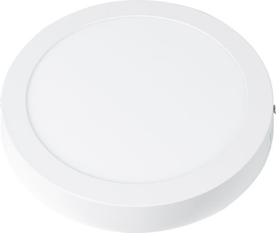 GloboStar Rund Draußen LED Panel 20W mit Kaltweiß Licht 6000K