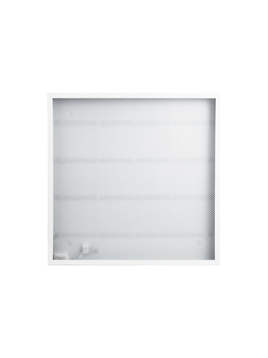GloboStar Τετράγωνο Χωνευτό LED Panel 44W με Θερμό Λευκό Φως 2700K 60x60εκ.
