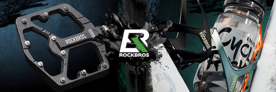 Rockbros Ανατομικές Χειρολαβές Ποδηλάτου σε Μαύρο Χρώμα