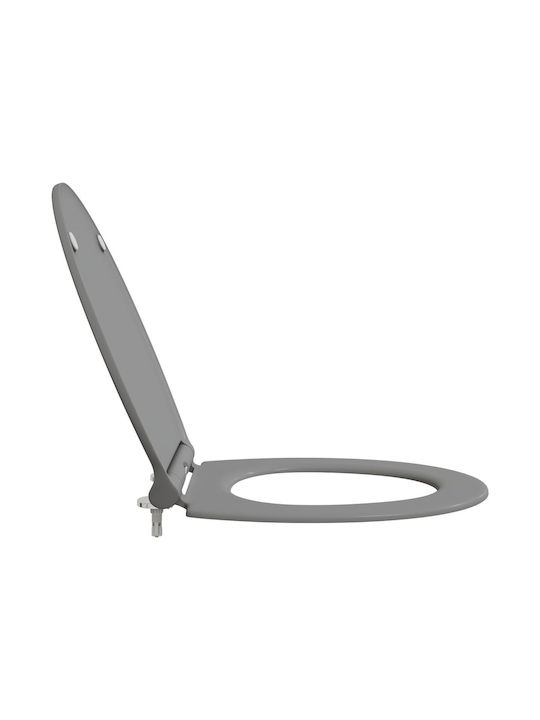 vidaXL Toilettenbrille Soft-Close Kunststoff Gray