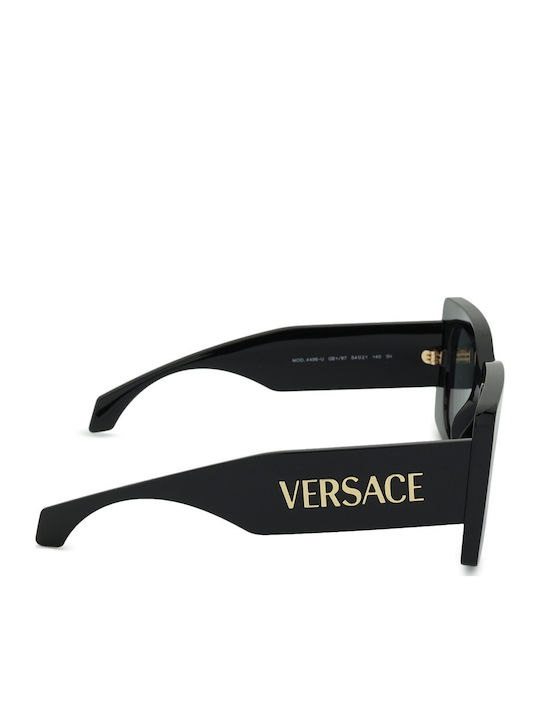 Versace Γυναικεία Γυαλιά Ηλίου με Μαύρο Κοκκάλινο Σκελετό και Γκρι Φακό VE4496UGB1/87