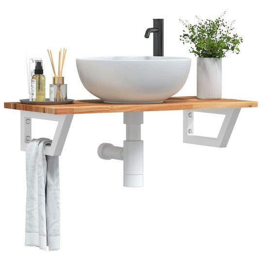 vidaXL Countertop without Sink L80xW40xH17cm Beige