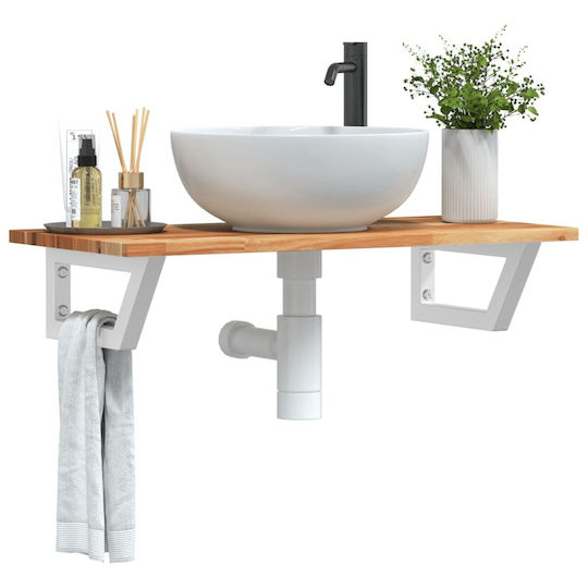 vidaXL Countertop without Sink L80xW40xH17cm Beige