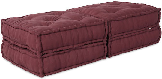 vidaXL Zierkissen Burgundisch 2Stück 70x70cm vidaXL Zierkissen Burgundisch 2Stück 70x70cm