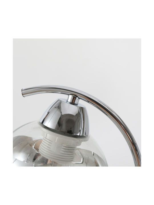 Agora Lighting Висящо Осветително Тяло Сребрист с Цокъл E27 41x41x41см.