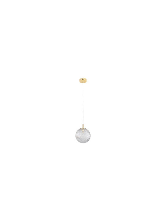 TK Lighting Cadix Hängelampe Gold Kugel mit Fassung G9 21cm.