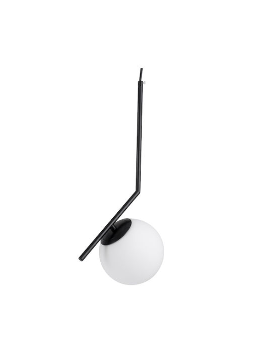 GloboStar Monroe Pendant Light Black Ball with Socket E27 40x21x49cm
