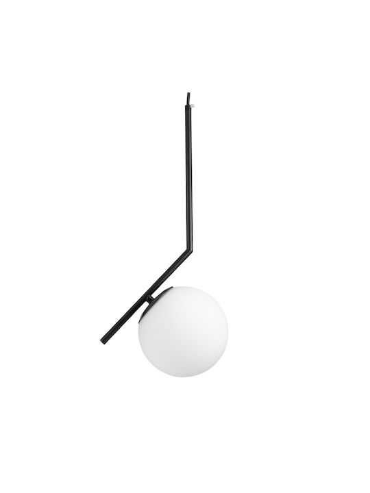 GloboStar Monroe Pendant Light Black Ball with Socket E27 40x21x49cm