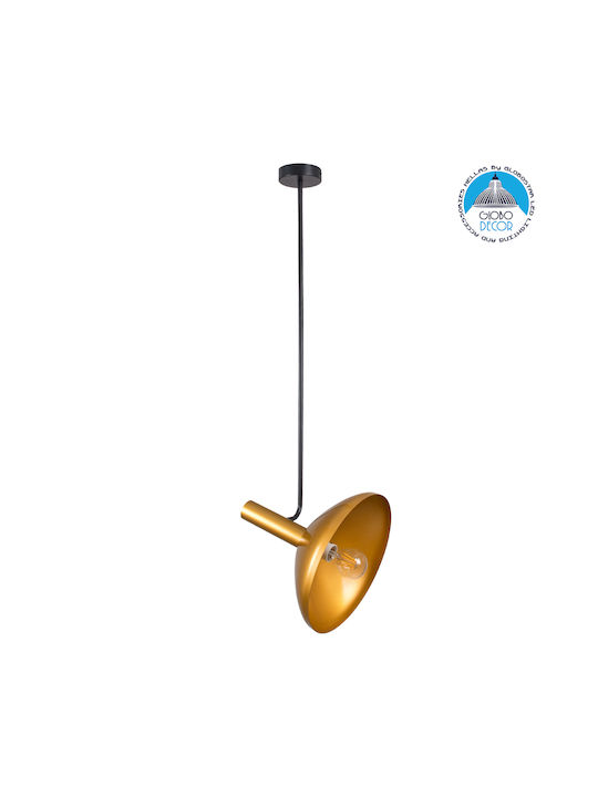 GloboStar Katie Pendant Light Gold Bell with Socket E27 35x35x120cm