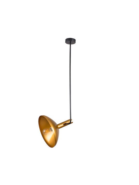GloboStar Katie Pendant Light Gold Bell with Socket E27 35x35x120cm