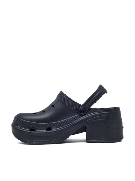 Thalassa Damen Clogs Schwarz